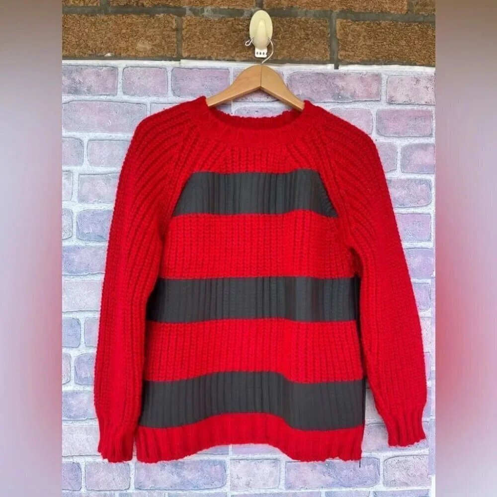 MSGM chunky wool blend Striped Sweater small